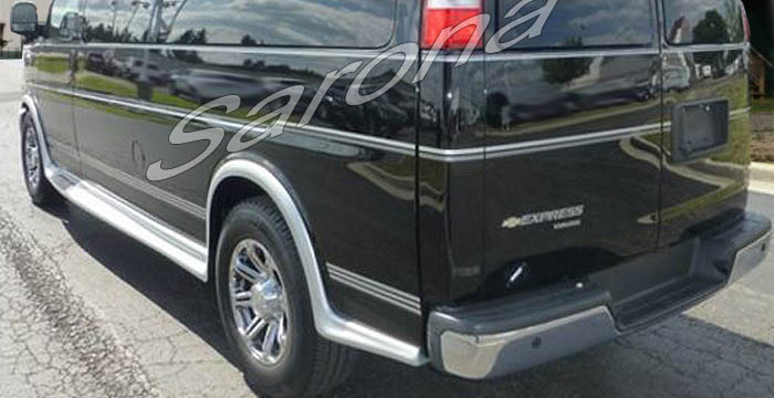 Custom Chevy Express Van  Long Wheel Base Running Boards (2003 - 2024) - $1590.00 (Part #CH-011-SB)